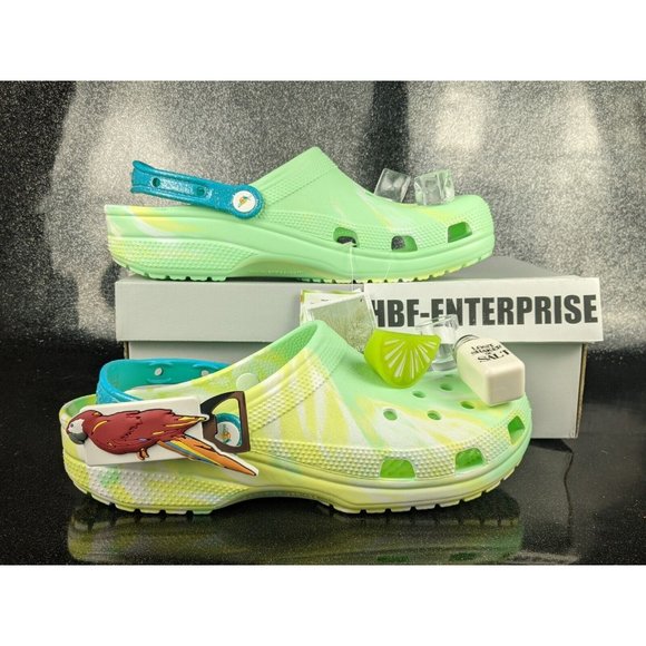 Crocs x Margaritaville Classic Clog  Lime Salt Men's Size 12 NEW - Picture 1 of 9